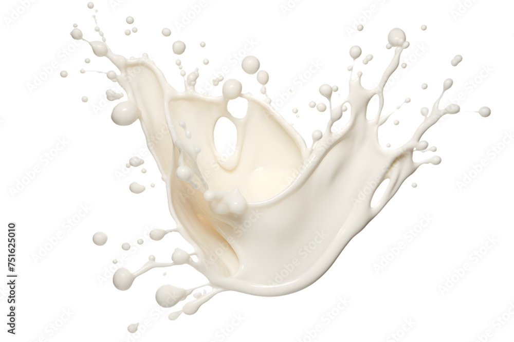 Milk splash isolated on transparent background Milk splash isolated on transparent background