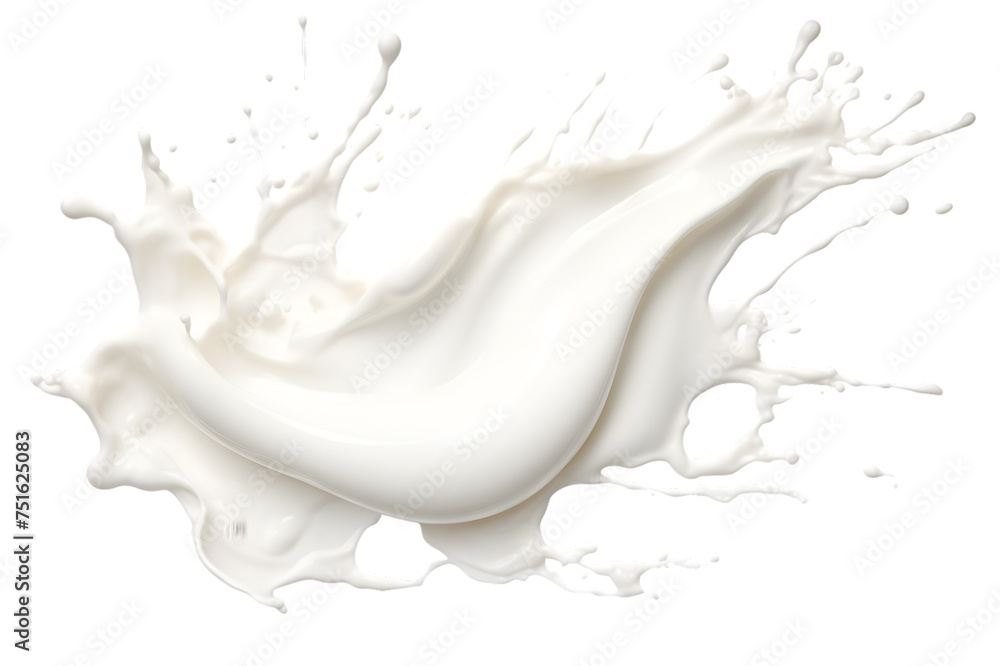 Milk splash isolated on transparent background Milk splash isolated on transparent background