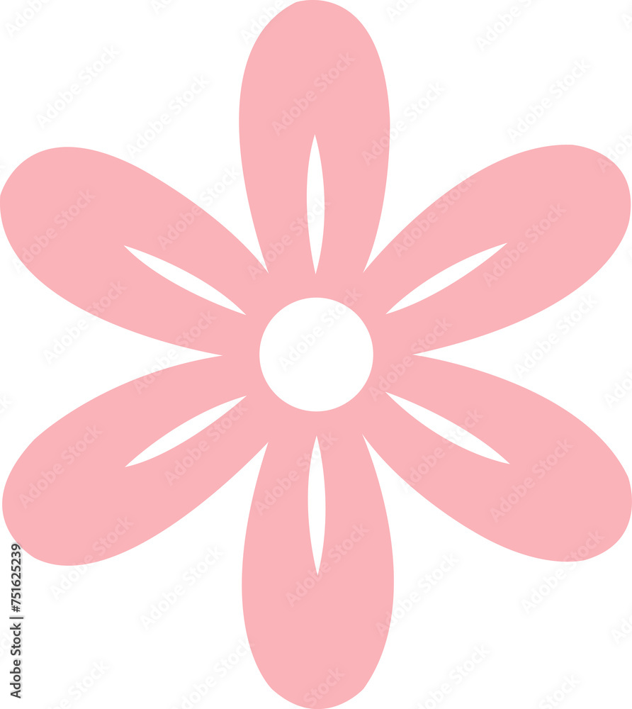 Flower clip art design on plain white transparent isolated background for card, shirt, hoodie, sweatshirt, apparel, tag, mug, icon, poster or badge Flower clip art design on plain white transparent isolated background for card, shirt, hoodie, sweatshirt, apparel, tag, mug, icon, poster or badge