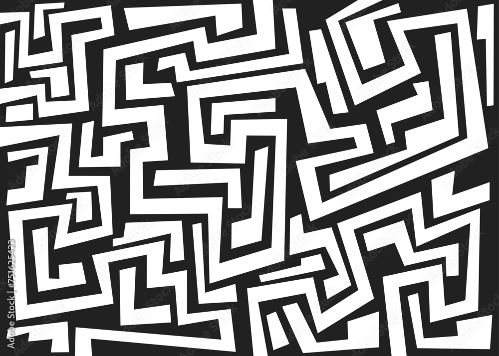 Abstract background with irregular geometric lines pattern Abstract background with irregular geometric lines pattern