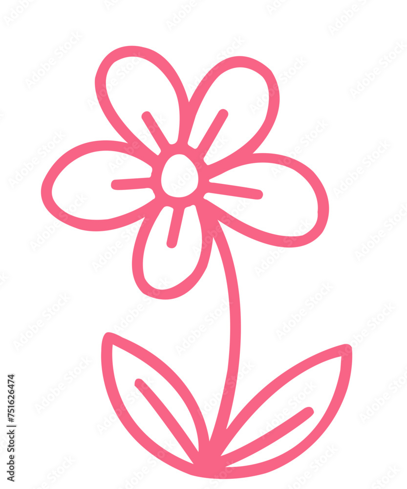 Flower clip art design on plain white transparent isolated background for card, shirt, hoodie, sweatshirt, apparel, tag, mug, icon, poster or badge Flower clip art design on plain white transparent isolated background for card, shirt, hoodie, sweatshirt, apparel, tag, mug, icon, poster or badge