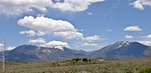 Snowcapped mountains in New Mexico © E.E.Tremper