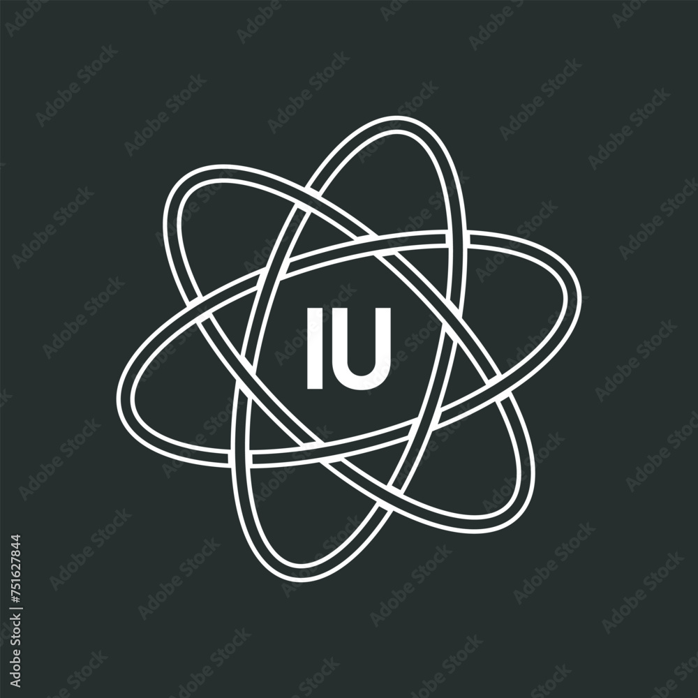 IU letter logo design on white background. IU logo. IU creative initials letter Monogram logo icon concept. IU letter design IU letter logo design on white background. IU logo. IU creative initials letter Monogram logo icon concept. IU letter design