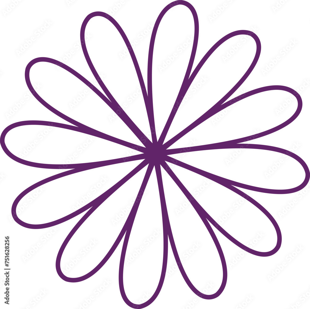 Flower clip art design on plain white transparent isolated background for card, shirt, hoodie, sweatshirt, apparel, tag, mug, icon, poster or badge Flower clip art design on plain white transparent isolated background for card, shirt, hoodie, sweatshirt, apparel, tag, mug, icon, poster or badge