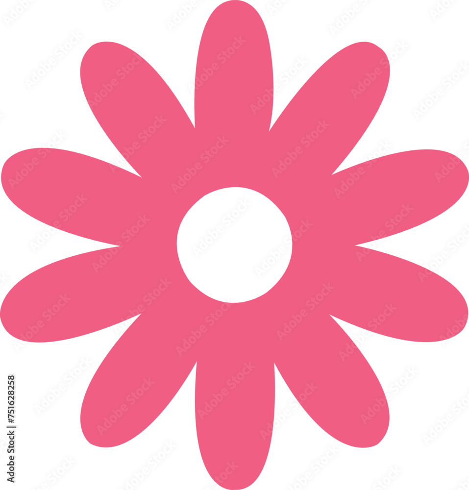 Flower clip art design on plain white transparent isolated background for card, shirt, hoodie, sweatshirt, apparel, tag, mug, icon, poster or badge Flower clip art design on plain white transparent isolated background for card, shirt, hoodie, sweatshirt, apparel, tag, mug, icon, poster or badge