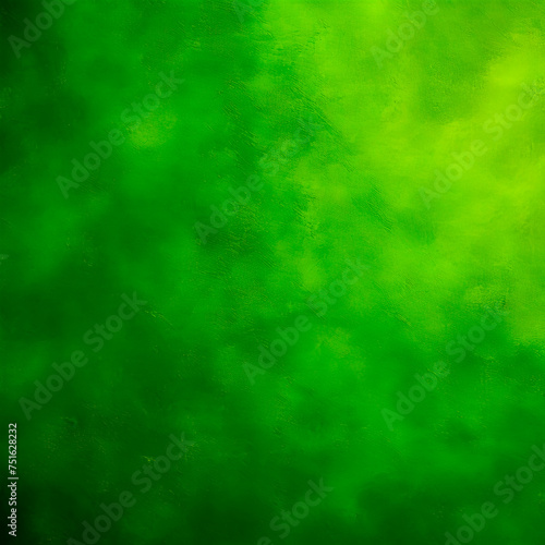 Green background with traces of brush strokes.
