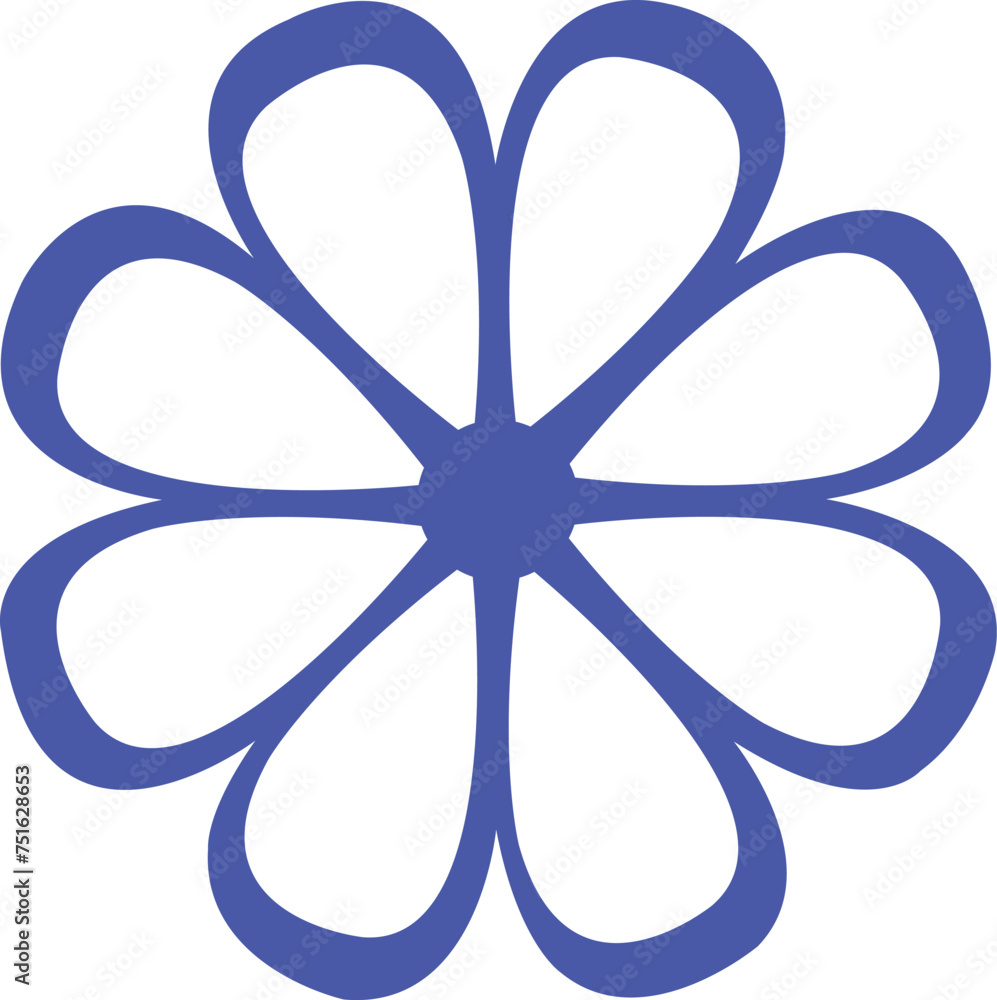 Flower clip art design on plain white transparent isolated background for card, shirt, hoodie, sweatshirt, apparel, tag, mug, icon, poster or badge Flower clip art design on plain white transparent isolated background for card, shirt, hoodie, sweatshirt, apparel, tag, mug, icon, poster or badge