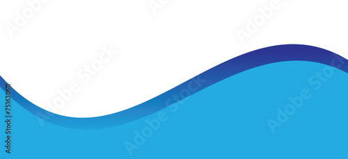 Abstract blue banner background. Graphic design banner pattern background template with dynamic curve shapes