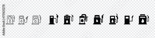 Fuel pump icon. Gas station icon, Refinery icon. Oil an gas icon elements. Fuel pump icon. gas pump icon, Gas station icon. Electric charge symbol. Petrol pump signs. Fuel gasoline symbols. Fuel pump