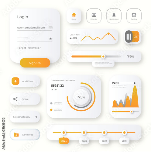 minimal UI kit bundle pack