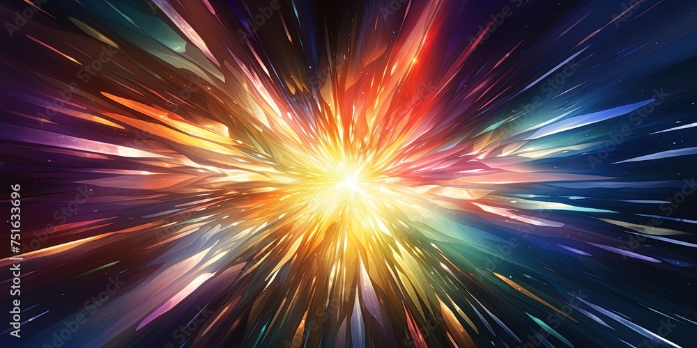 Light speed, explosion. colorful. Light speed, explosion. colorful.