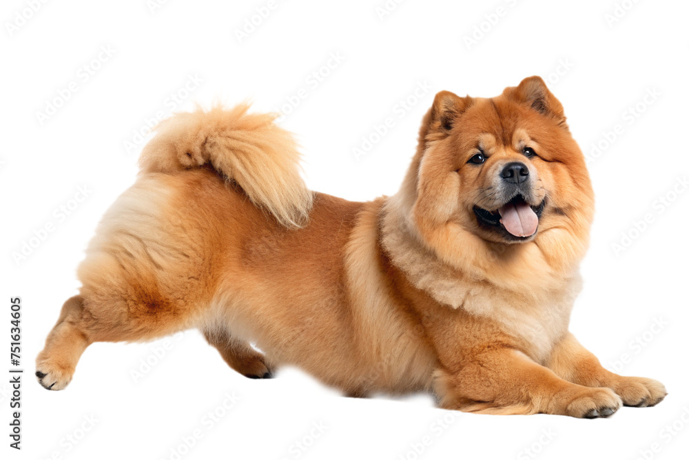 chow chow dog on a transparent background