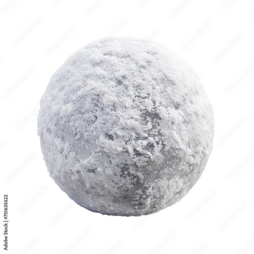 Snowball isolated on transparent background Snowball isolated on transparent background