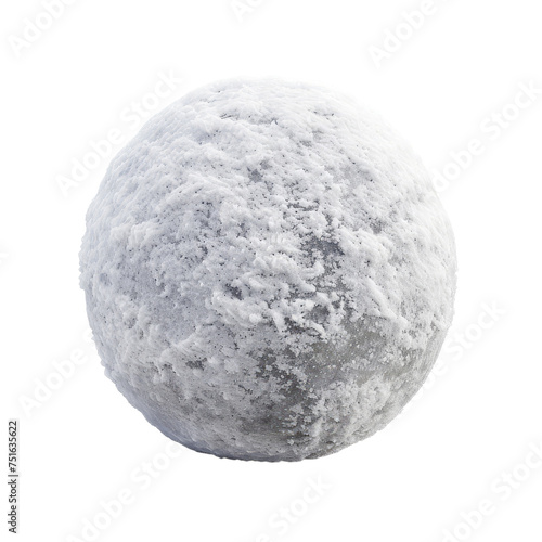 Snowball isolated on transparent background
