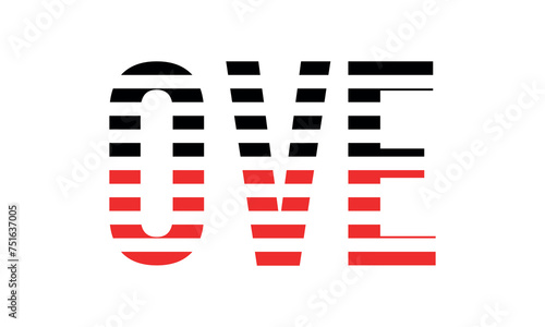 OVE three initial letter iconic line negative space minimal logo design vector template. monogram, abstract, wordmark, business, typography, minimalist, brand, company, flat, modern, unique, simple