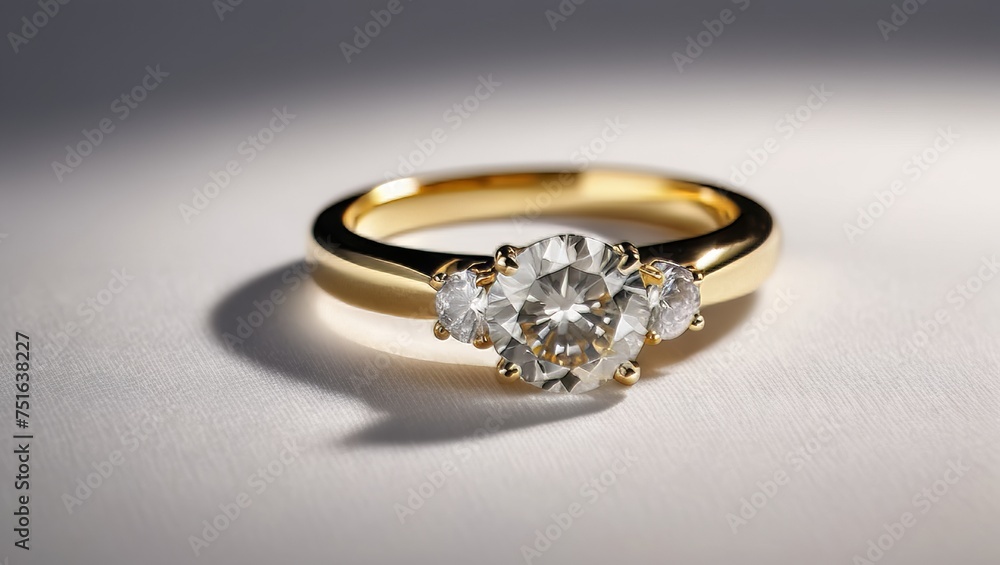 Wedding ring with diamonds on white satin cloth background. Wedding ring with diamonds on white satin cloth background.