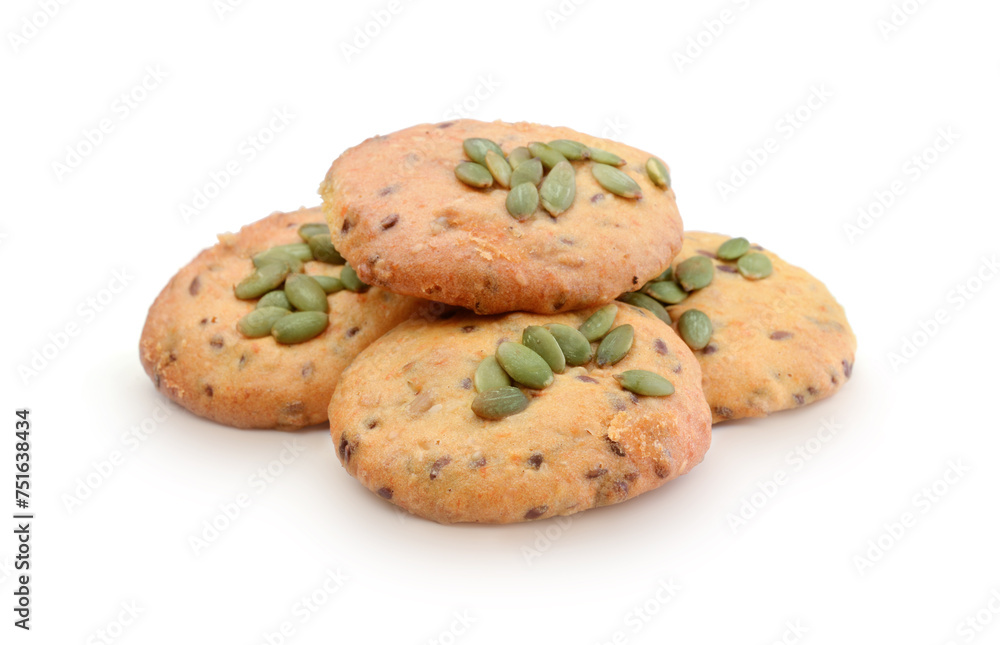 Cookies isolated on white. Cookies isolated on white.