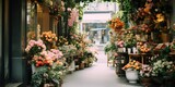 Florist in a walkable city