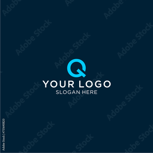 Modern logo with letter Q monogram concept.