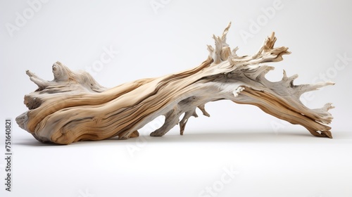 Beautiful winding driftwood for product photography. Grape branch on a table with beautiful sunlight, photo. High quality photo photo