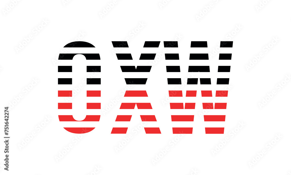 OXW three initial letter iconic line negative space minimal logo design vector template. monogram, abstract, wordmark, business, typography, minimalist, brand, company, flat, modern, unique, simple OXW three initial letter iconic line negative space minimal logo design vector template. monogram, abstract, wordmark, business, typography, minimalist, brand, company, flat, modern, unique, simple