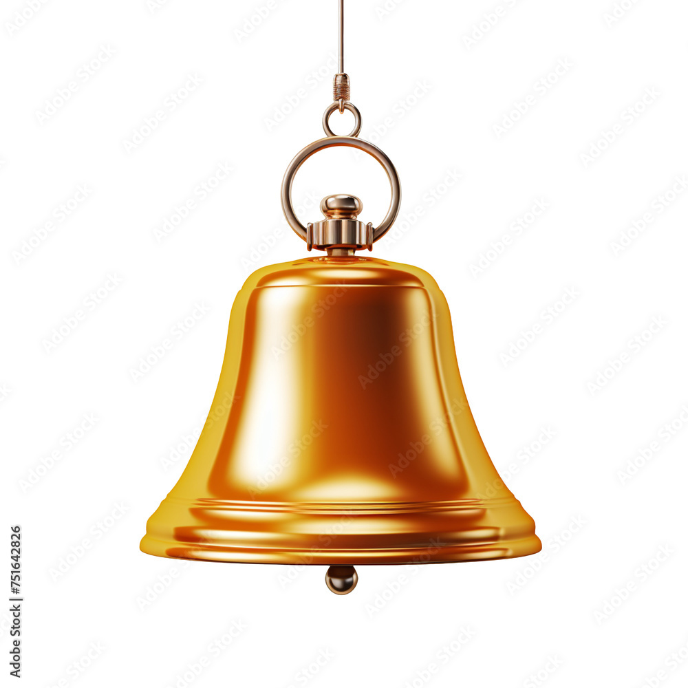 a golden notification bell isolated on transparent background a golden notification bell isolated on transparent background