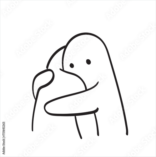 cute hand drawn drawing vector