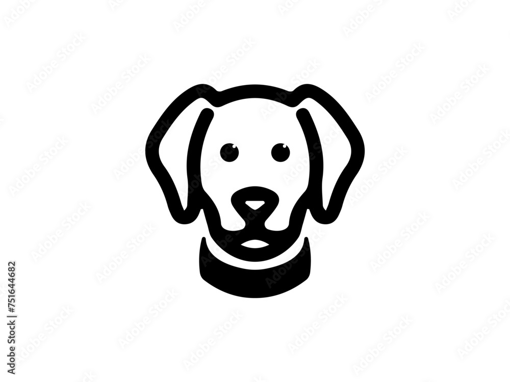 Dog logo and icon design vector. Dog logo design vector Dog logo and icon design vector. Dog logo design vector