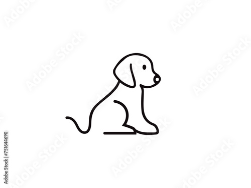 Dog logo and icon design vector. Dog logo design vector