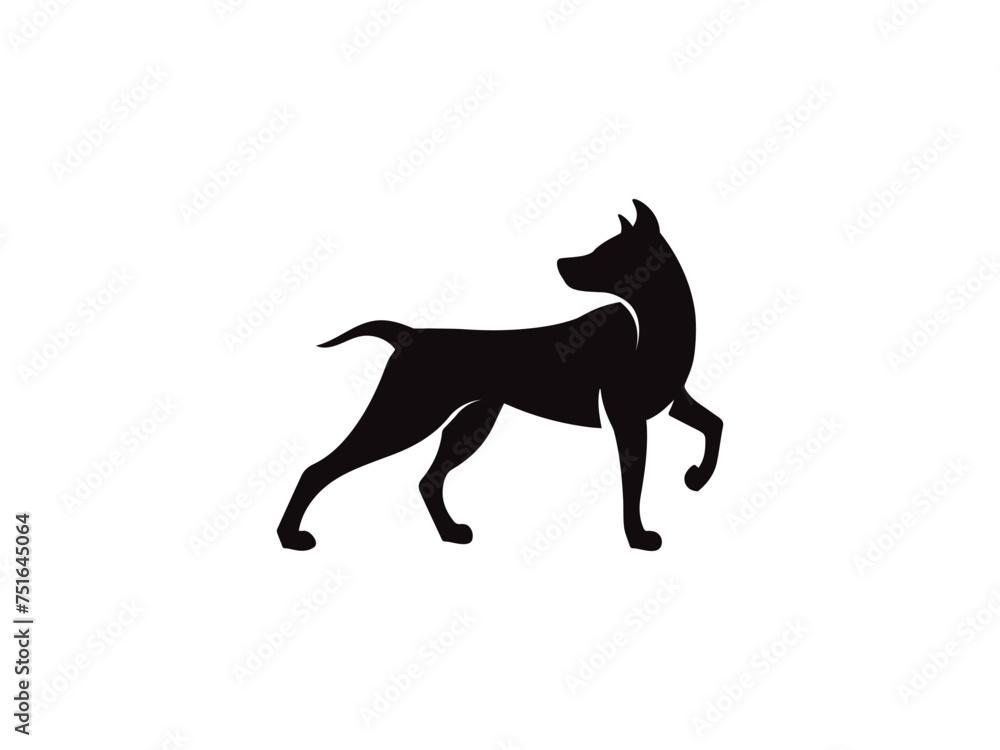 Dog logo and icon design vector. Dog logo design vector