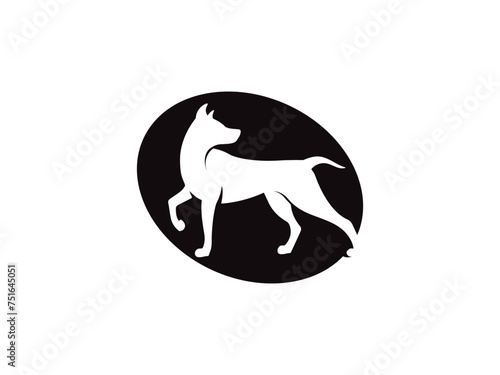 Dog logo and icon design vector. Dog logo design vector