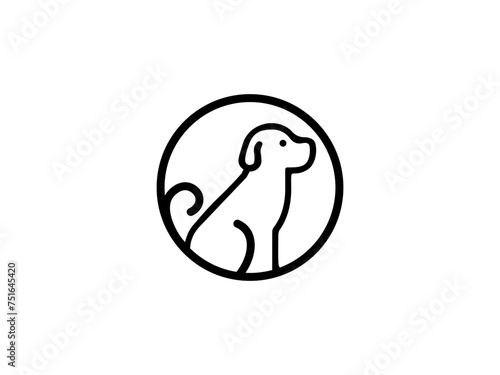 Dog logo and icon design vector. Dog logo design vector