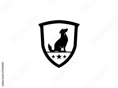 Dog logo and icon design vector. Dog logo design vector