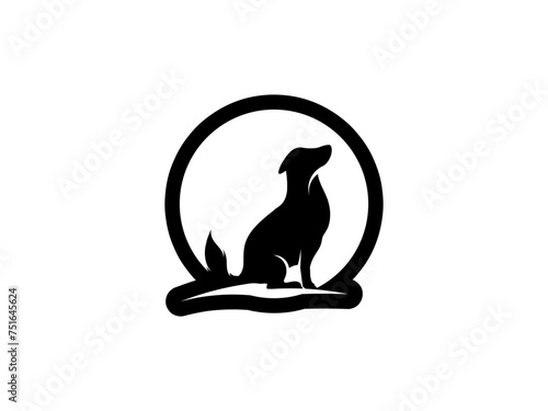 Dog logo and icon design vector. Dog logo design vector