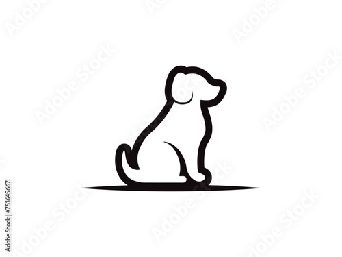 Dog logo and icon design vector. Dog logo design vector