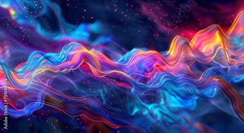 a data flow background in the style of fluid movement Generative AI