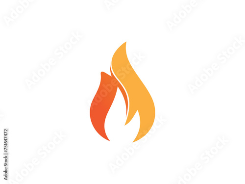 fire logo icon design template elements. Fire flame vector icons