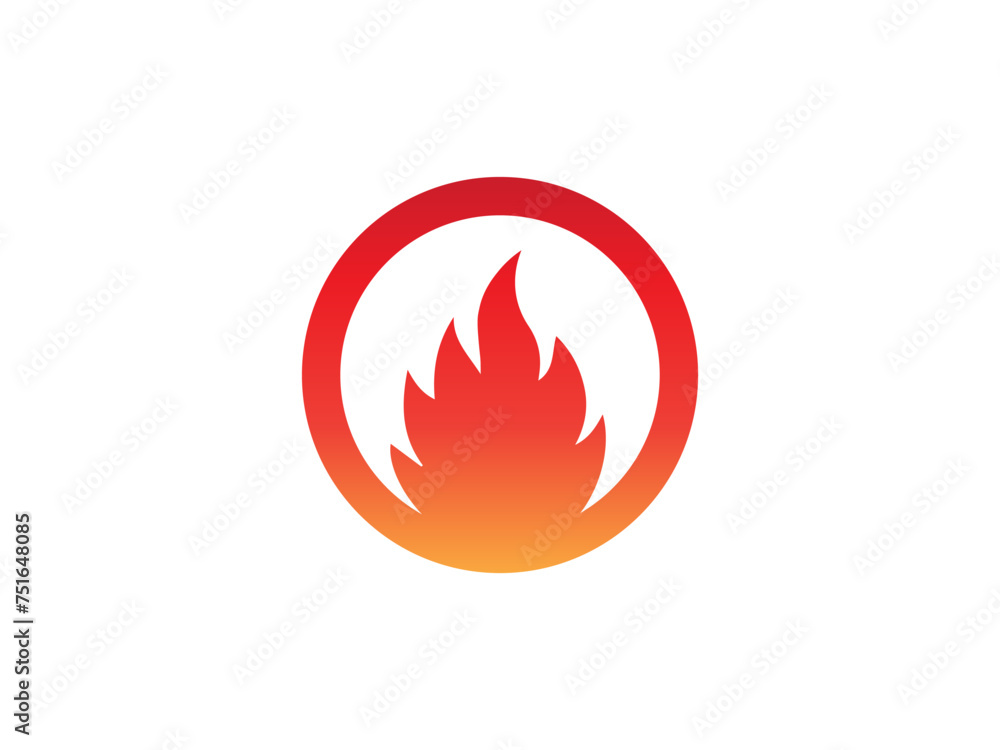 fire logo icon design template elements. Fire flame vector icons fire logo icon design template elements. Fire flame vector icons