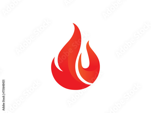 fire logo icon design template elements. Fire flame vector icons