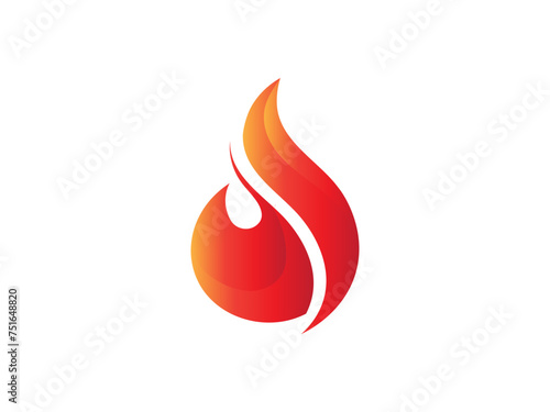 fire logo icon design template elements. Fire flame vector icons