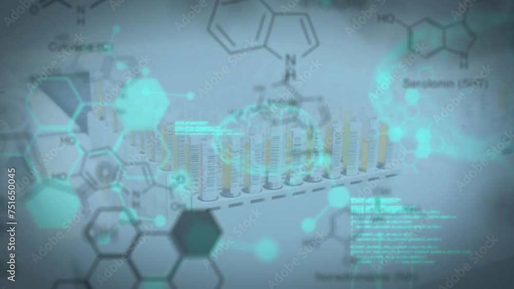 Animation of scientific data processing over human brain Animation of scientific data processing over human brain