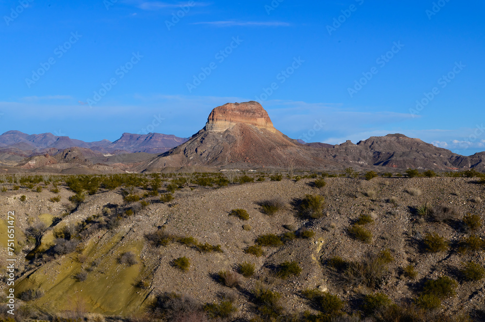 Scenic Rock Formations in Big Bend National Park in Southwest Texas. Scenic Rock Formations in Big Bend National Park in Southwest Texas.