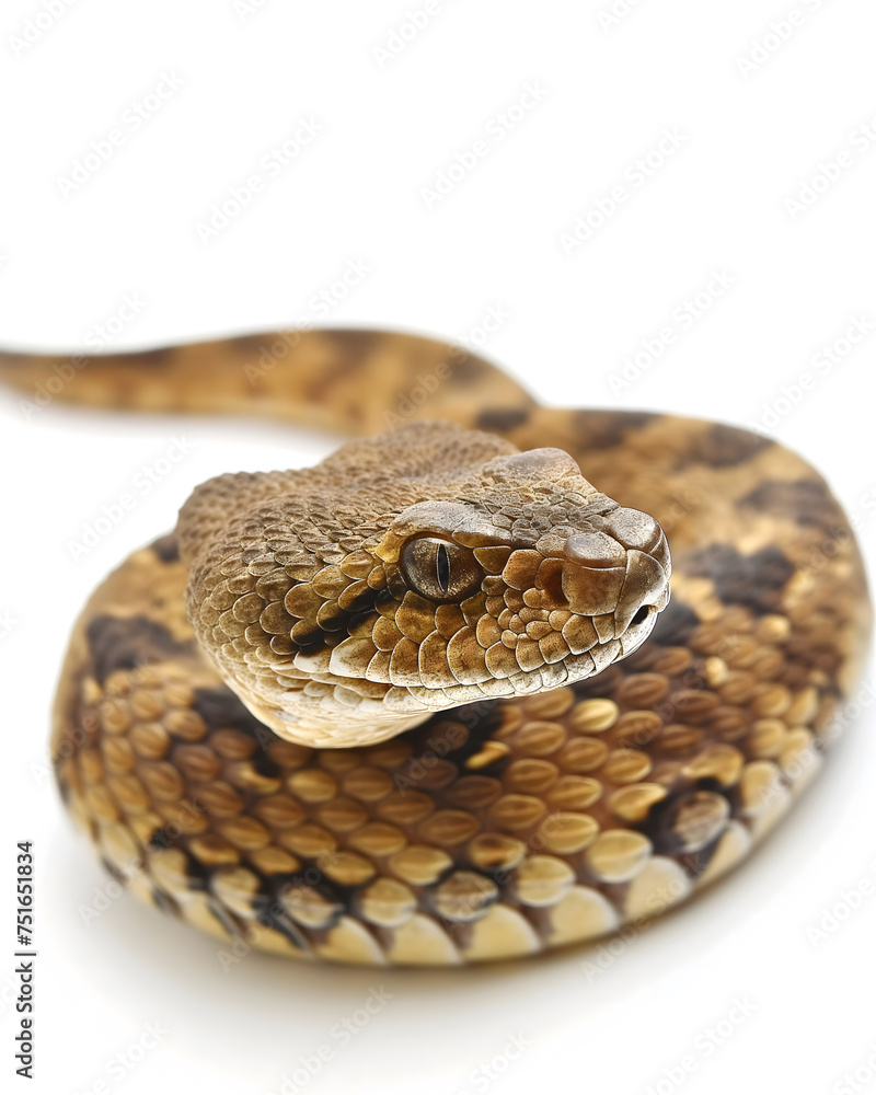 Coiled Royal Python Showcasing Natural Patterns Coiled Royal Python Showcasing Natural Patterns