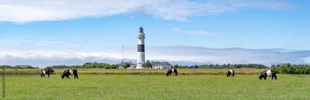 Lighthouse Kampen, Sylt, Schleswig-Holstein, Germany