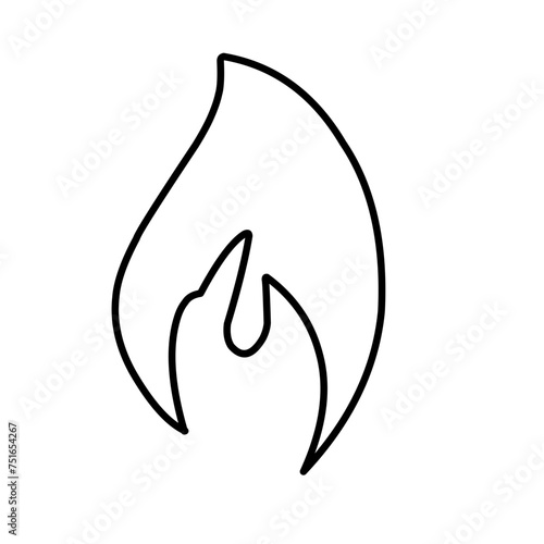 Hand Drawn Fire Outline