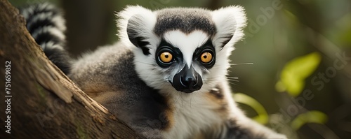 close up of a lemur