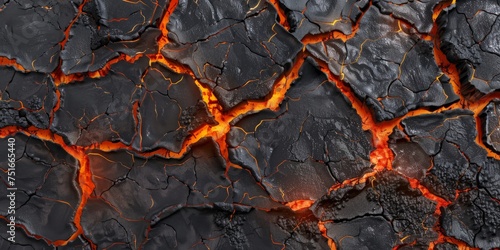 Close-Up View of a Lava Floor