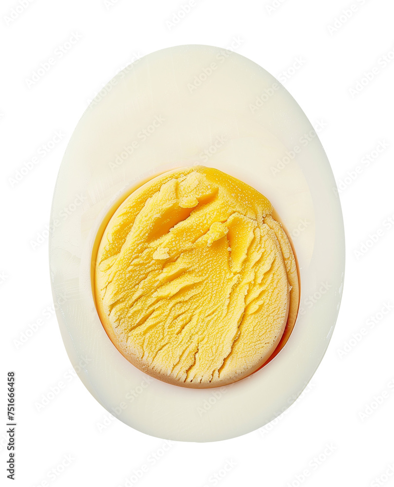 Hard Boiled Egg Slice Isolated on Transparent Background
Hard Boiled Egg Slice Isolated on Transparent Background