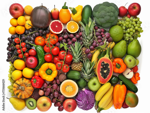 Vibrant Cornucopia of Fruits and Vegetables