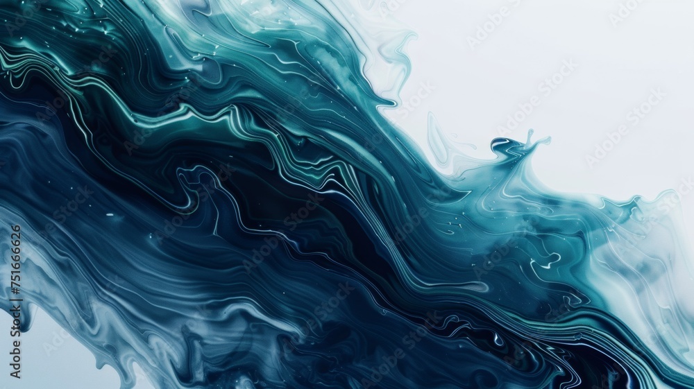 Beautiful abstraction of liquid paints in slow blending flow mixing together gently Beautiful abstraction of liquid paints in slow blending flow mixing together gently